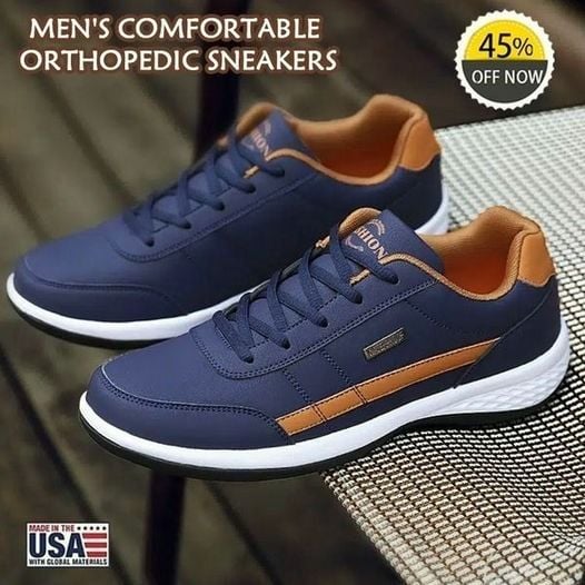 ⭐New Year Sale-45% OFF ⭐Men's Orthopedic comfort Leather Sneaker 2023