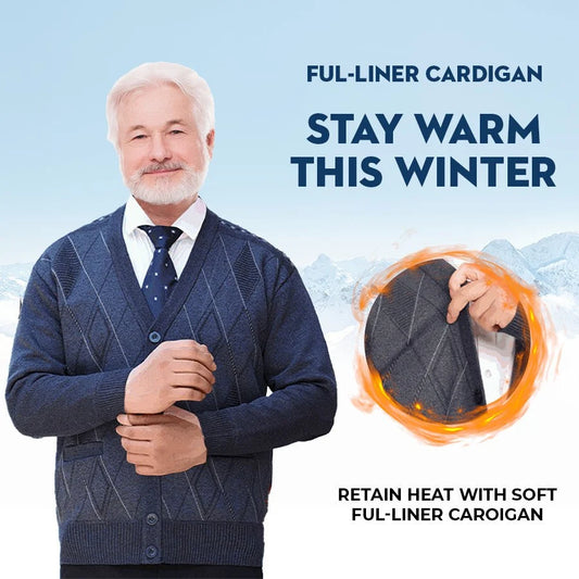 2023 Man’s Fur-lined Fleece High Quality Cardigan